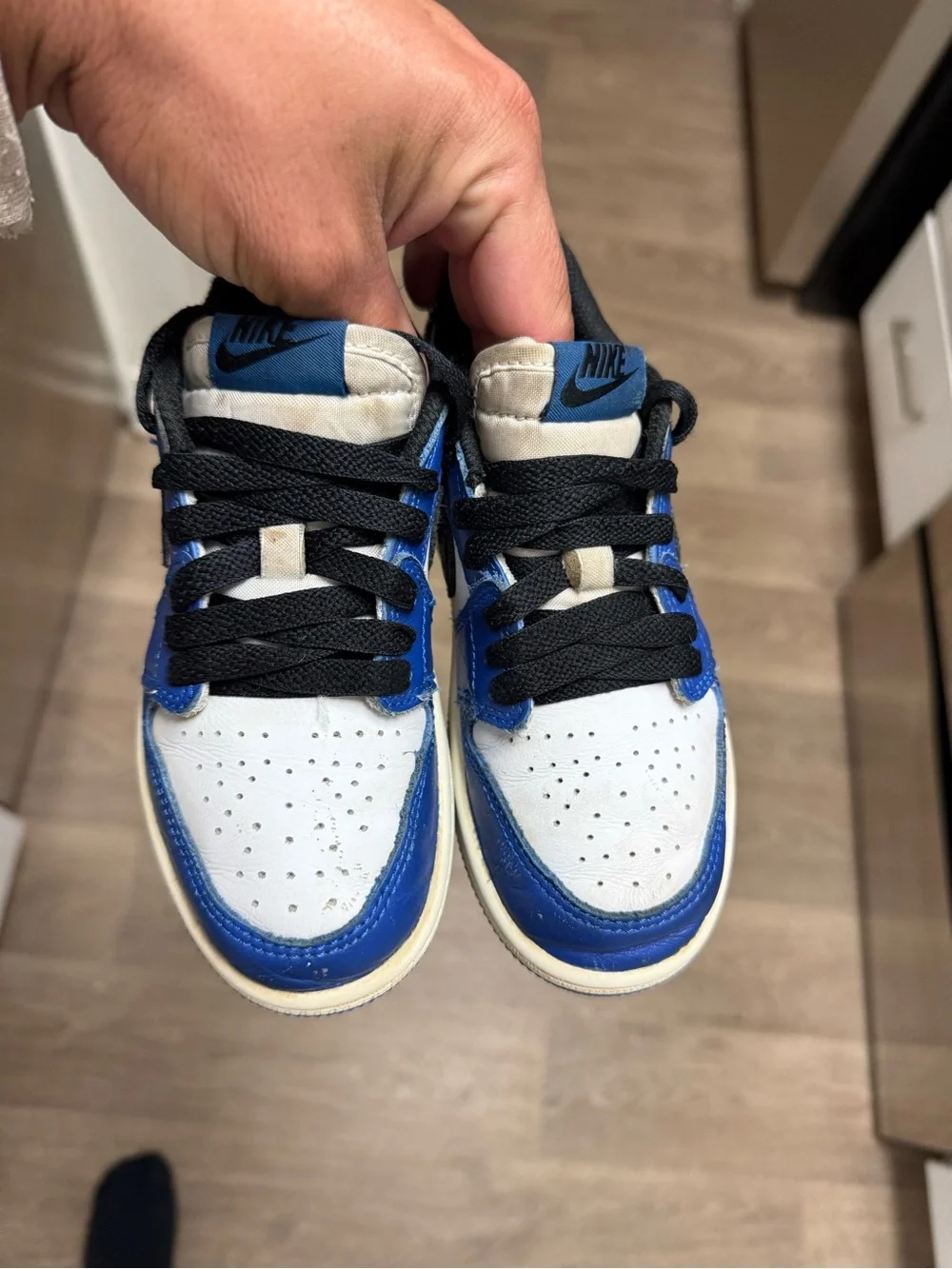 Nike Air Jordan 1 Retro Low Game Royal Blue White FQ5436-140 PS Size 12C Used